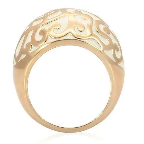 0W210 - Rose Gold Brass Ring with No Stone