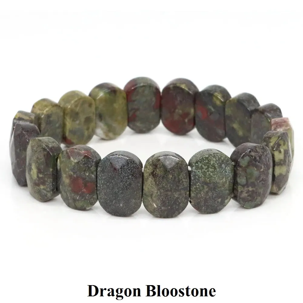 10x14mm Amethyst Rose Quartz Crystal Healing Bracelet