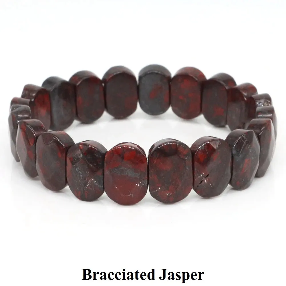 10x14mm Amethyst Rose Quartz Crystal Healing Bracelet