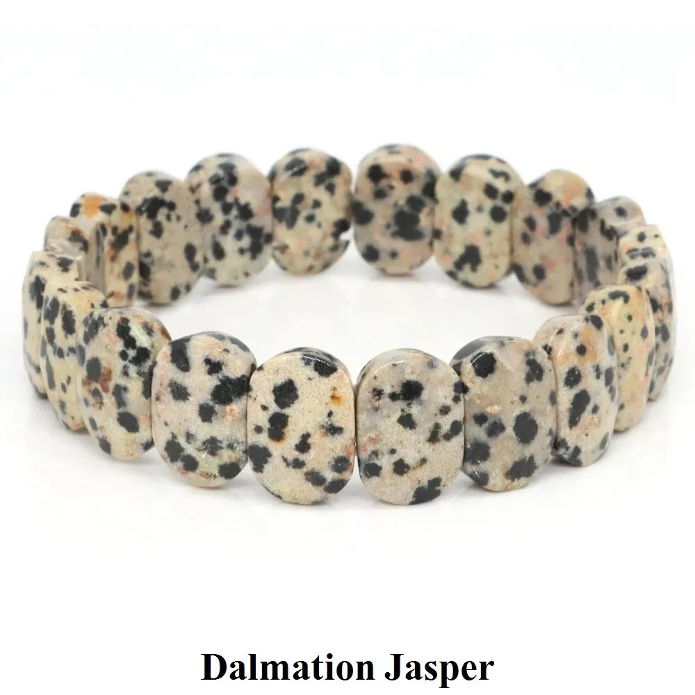 10x14mm Amethyst Rose Quartz Crystal Healing Bracelet