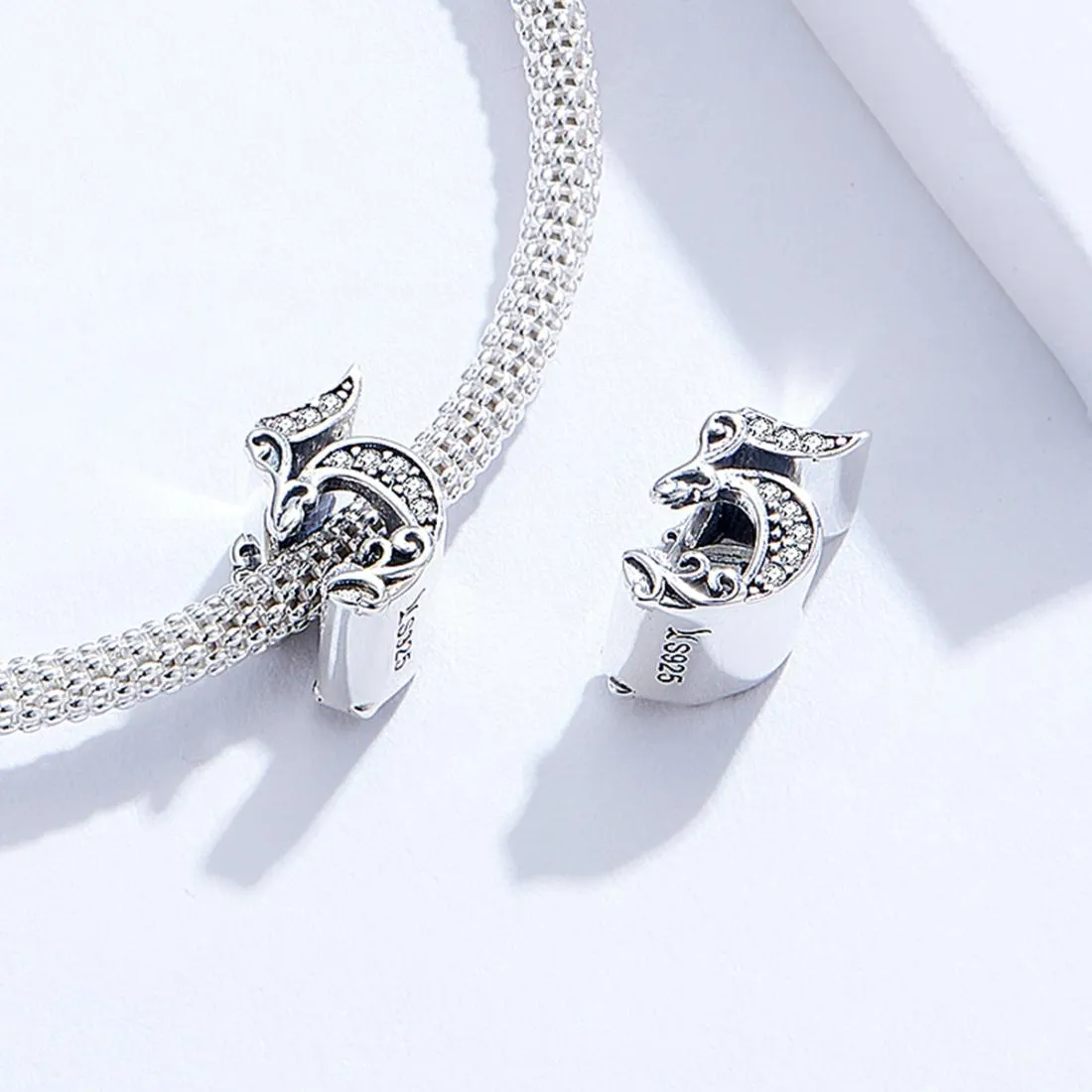 925 Sterling Silver Relief Number Series 0 9 Beads For Diy Bracelets And Necklaces Style - 5