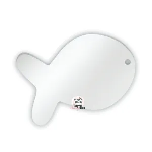 Acrylic Blank Clear Fish 50x32x1.5mm