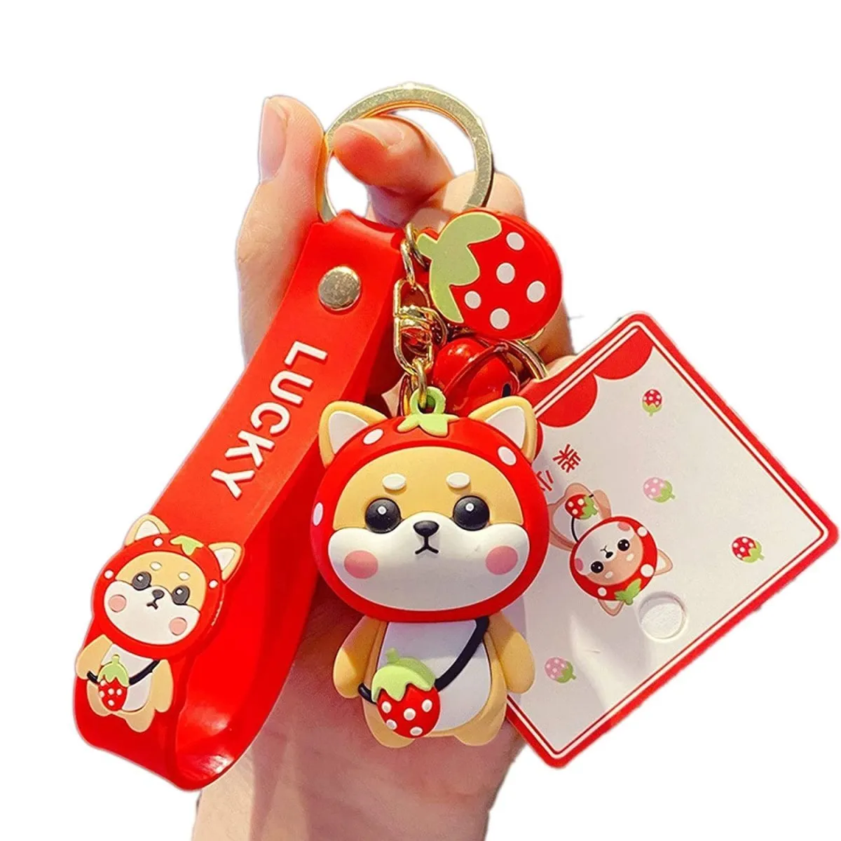 Adorable Shiba Inu Charms Pendant for Bags Backpacks Cute Keychains