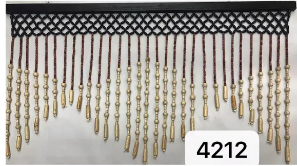 BEADED WOOD DOOR CURTAIN