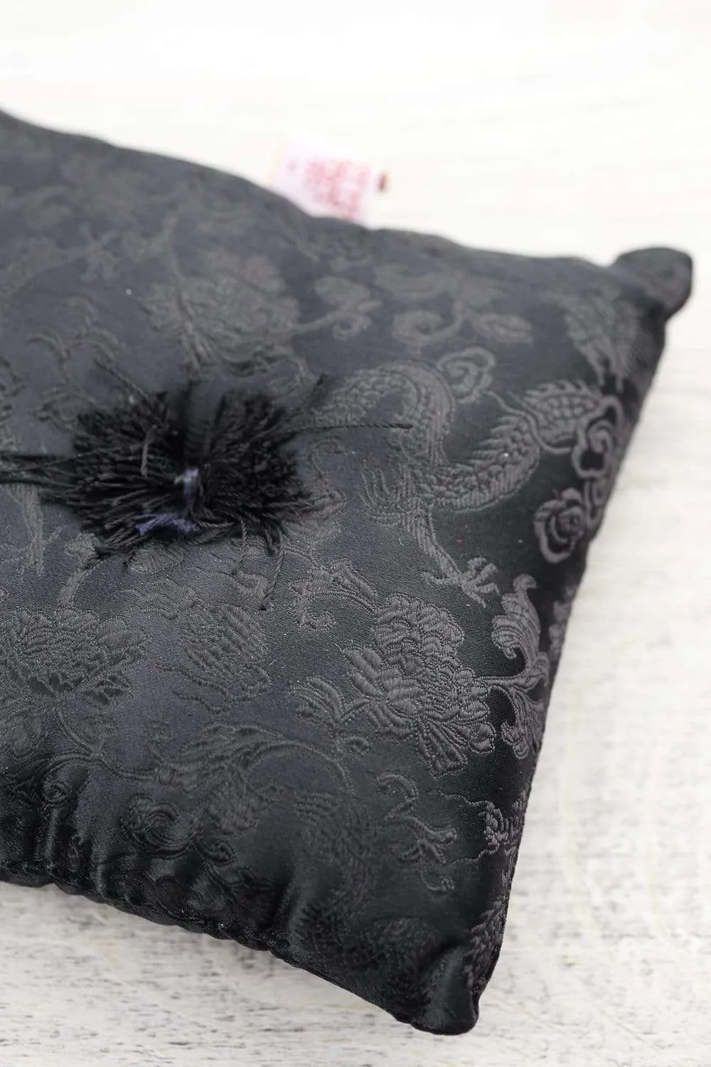 Black Singing Bowl Pillow