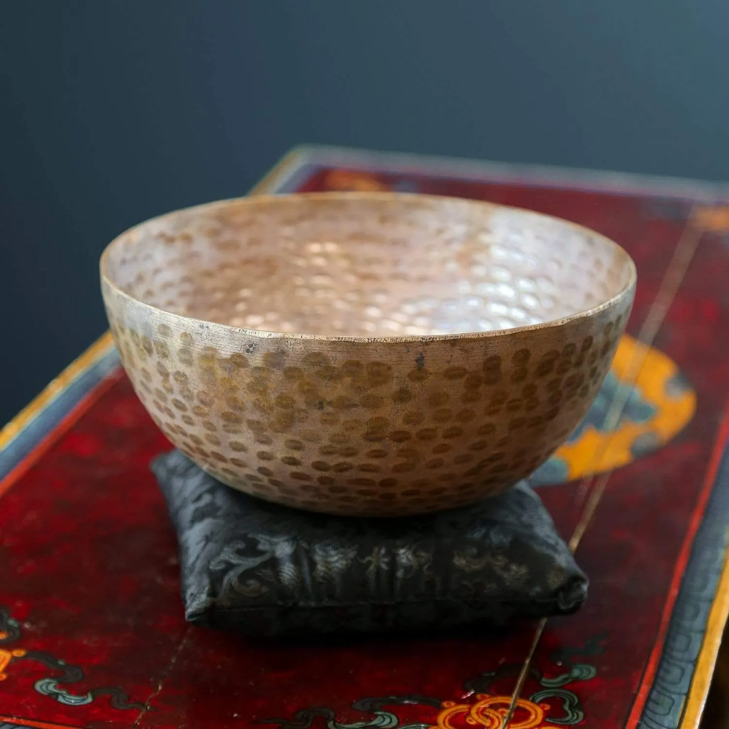 Black Singing Bowl Pillow