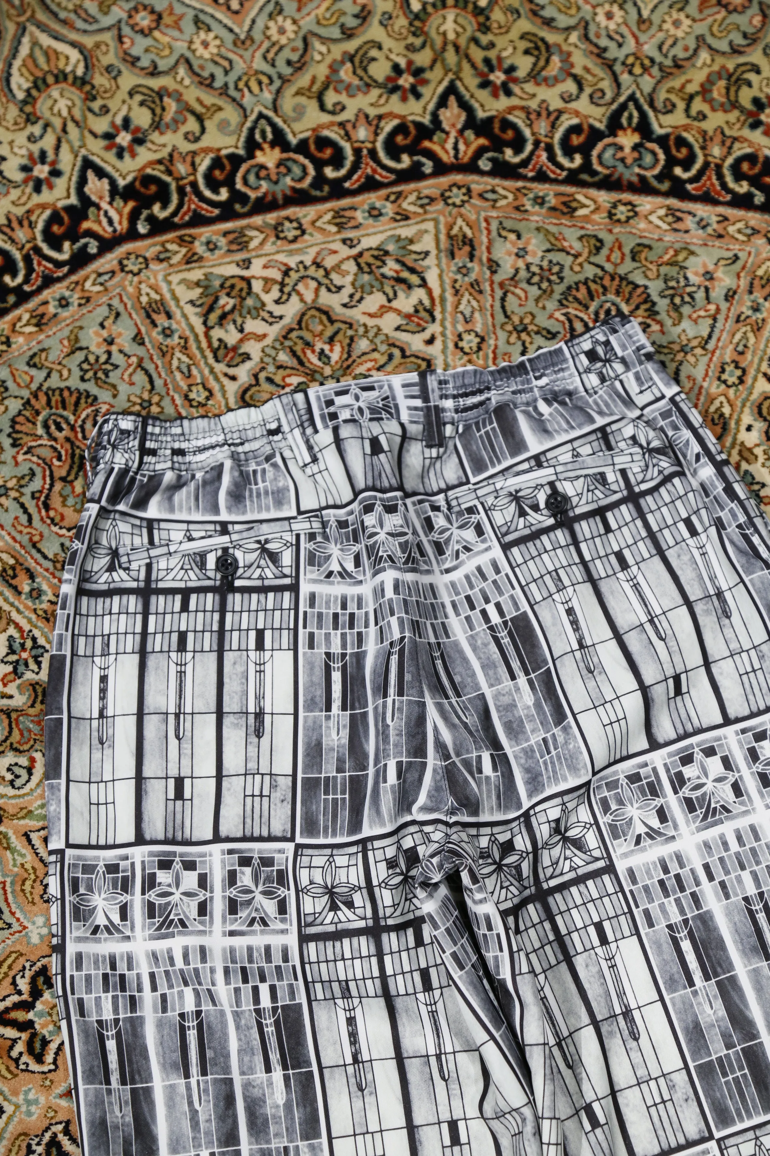 Children of the discordance PERSONAL DATA PRINT TROUSERS B (STAINED GLASS)