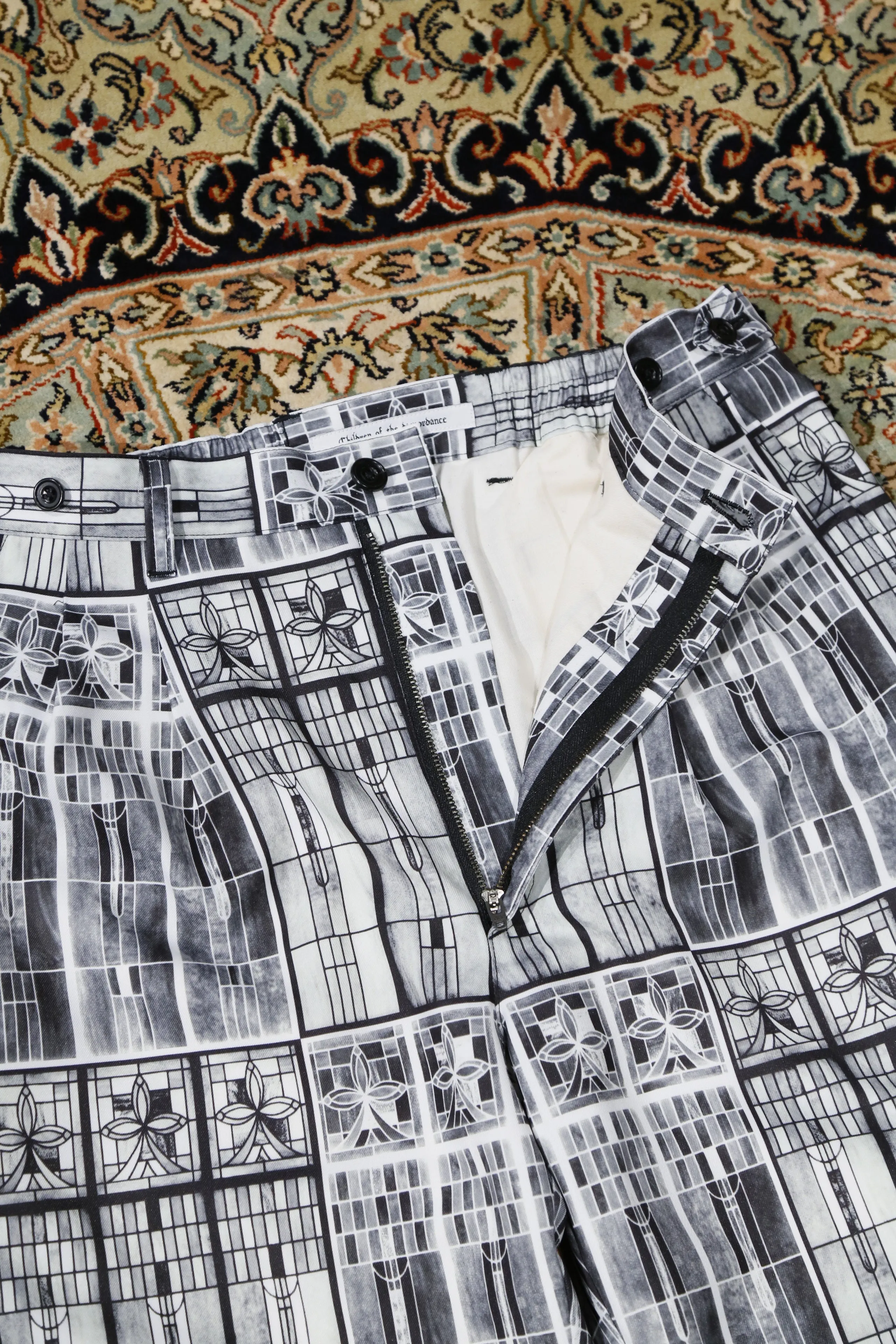 Children of the discordance PERSONAL DATA PRINT TROUSERS B (STAINED GLASS)