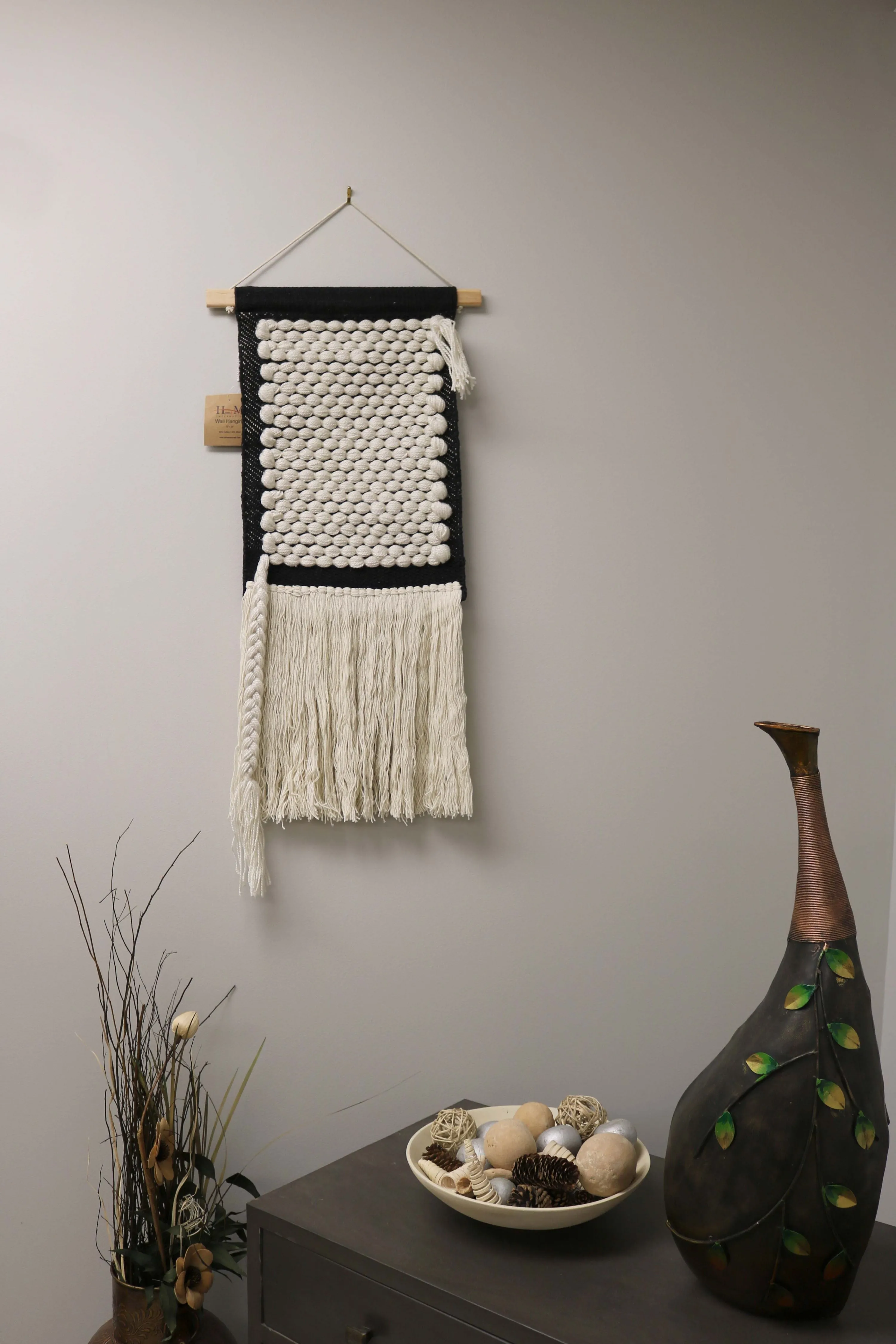 Cotton Ball Wall Hanging