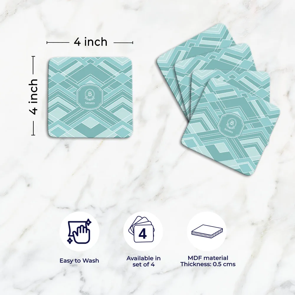 Decadence Tableware Set (4 Placemats & 4 Casters)