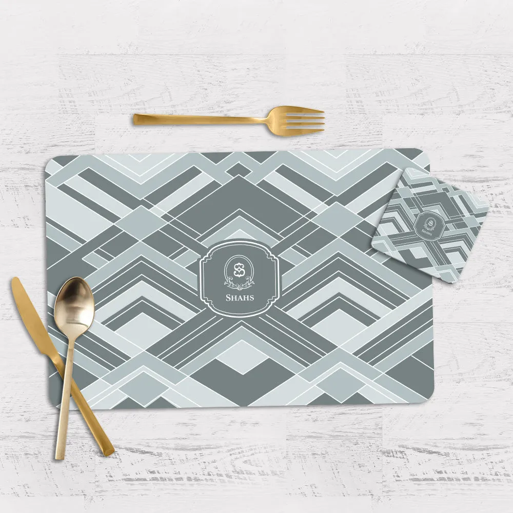 Decadence Tableware Set (4 Placemats & 4 Casters)