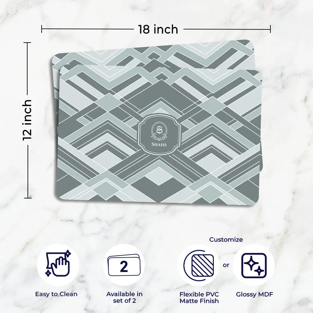 Decadence Tableware Set (4 Placemats & 4 Casters)