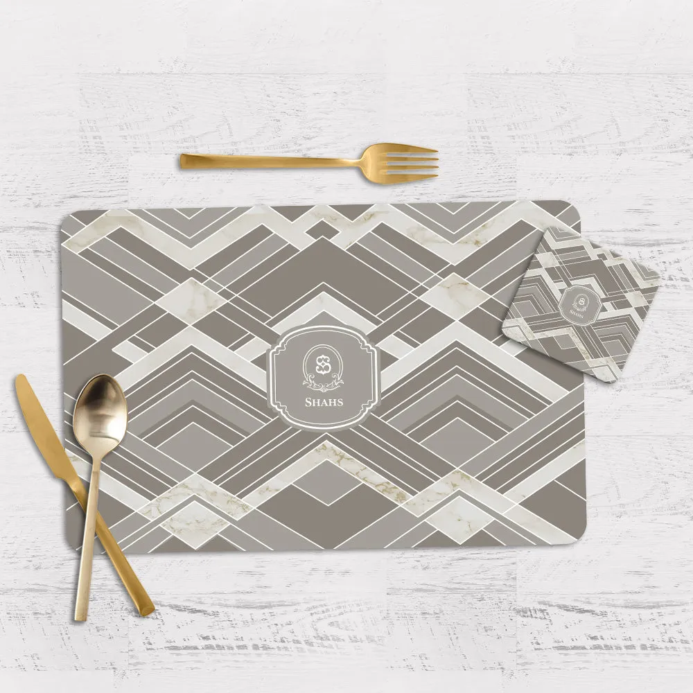 Decadence Tableware Set (4 Placemats & 4 Casters)