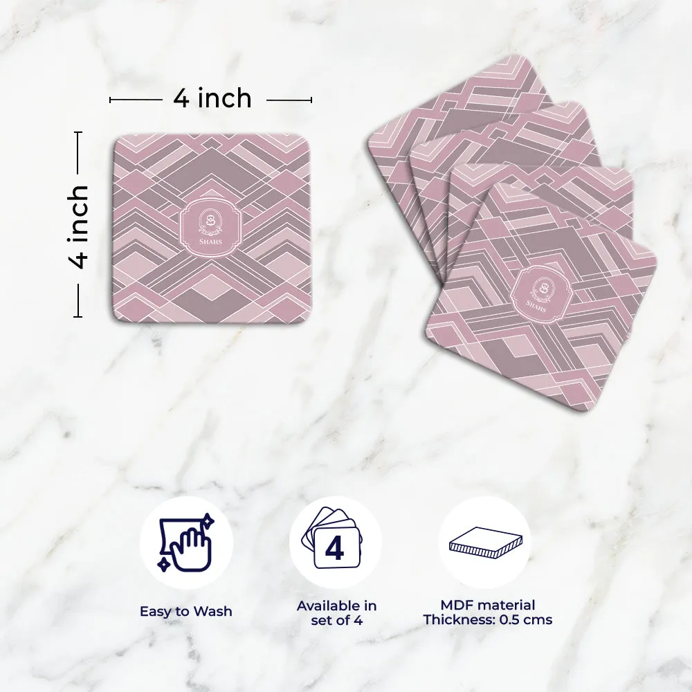 Decadence Tableware Set (4 Placemats & 4 Casters)