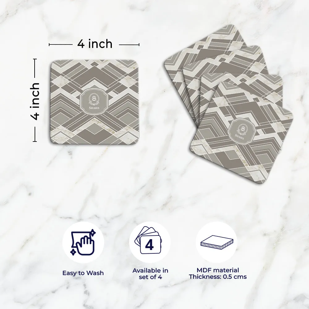 Decadence Tableware Set (4 Placemats & 4 Casters)