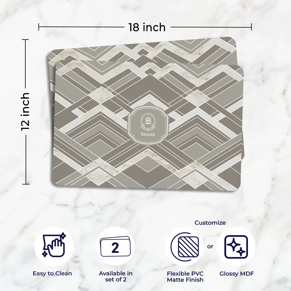 Decadence Tableware Set (4 Placemats & 4 Casters)