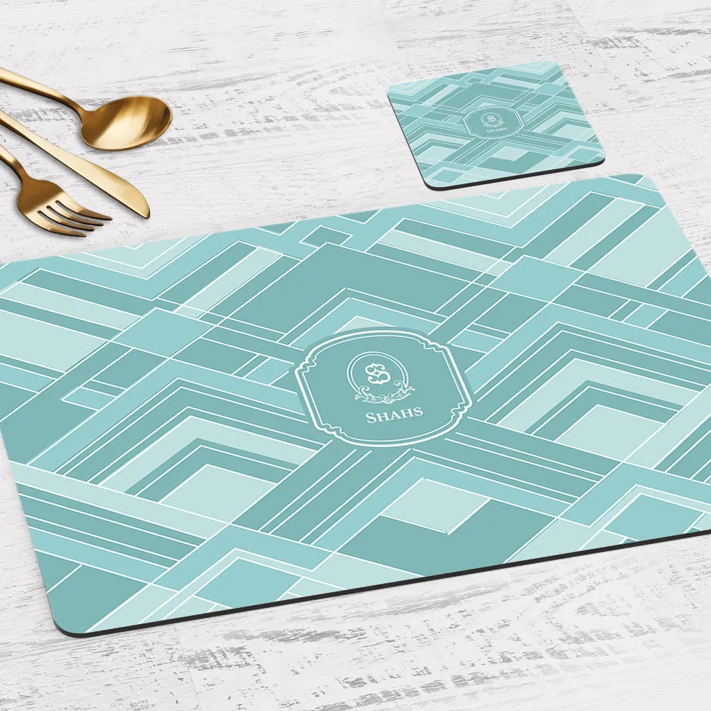 Decadence Tableware Set (4 Placemats & 4 Casters)