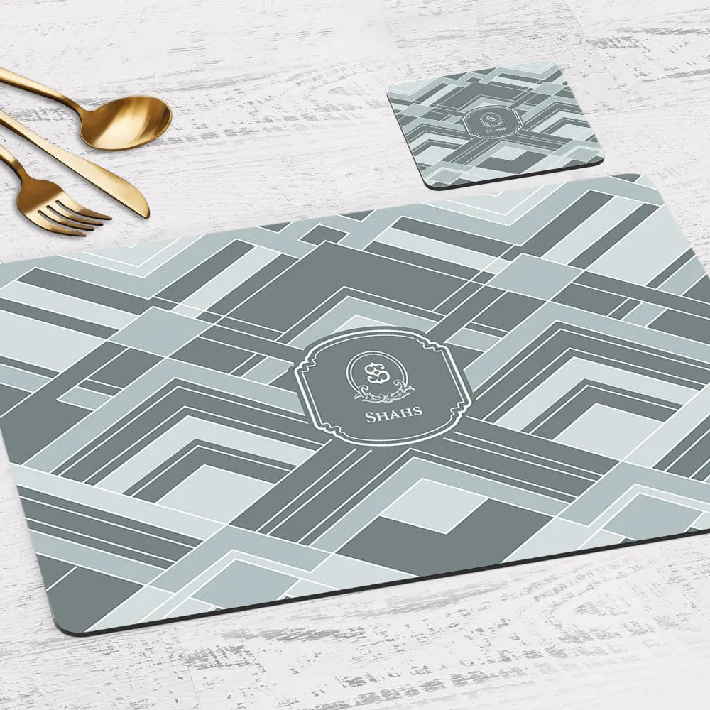 Decadence Tableware Set (4 Placemats & 4 Casters)
