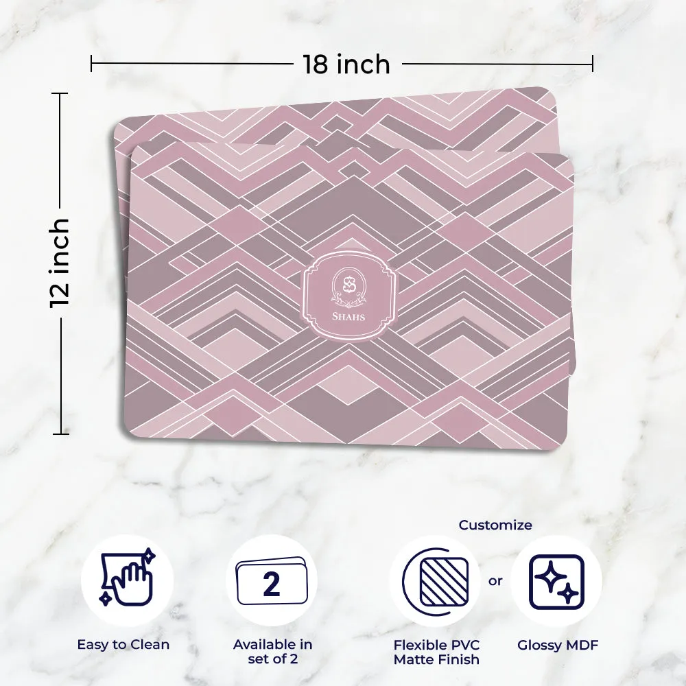 Decadence Tableware Set (4 Placemats & 4 Casters)
