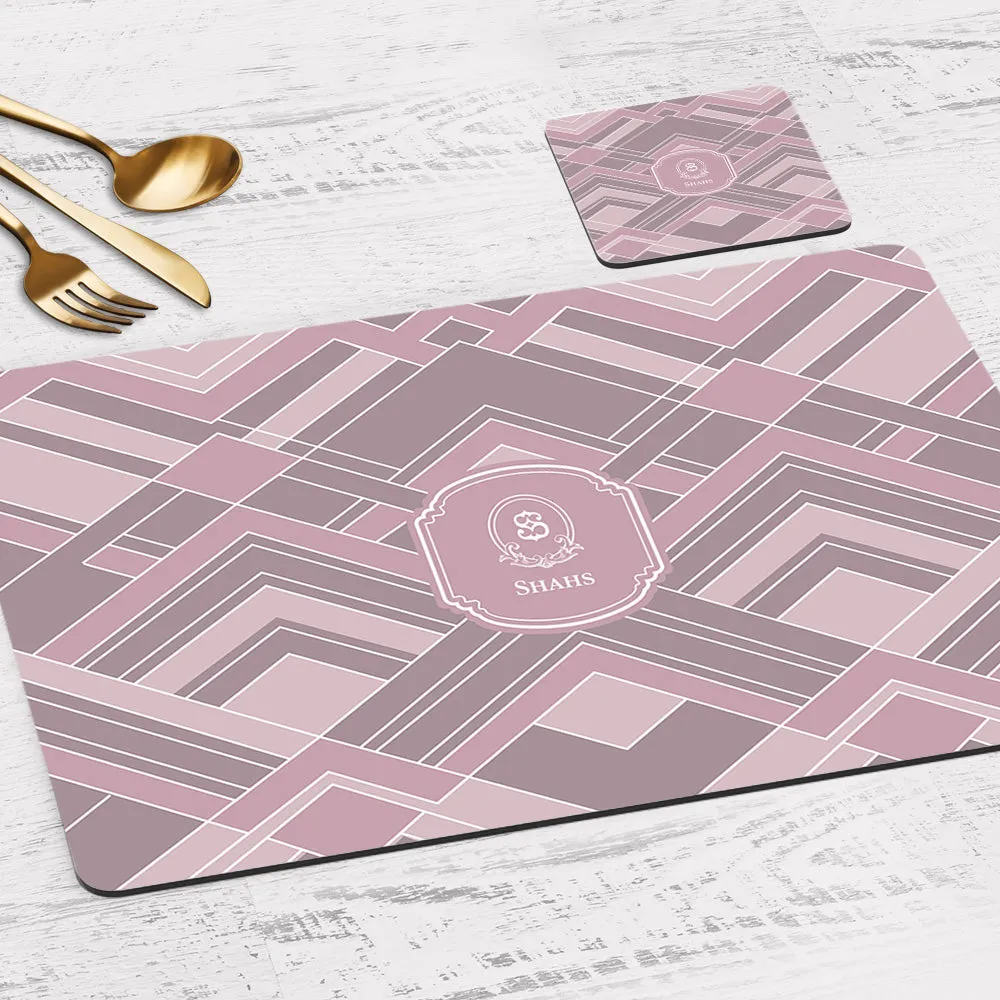 Decadence Tableware Set (4 Placemats & 4 Casters)