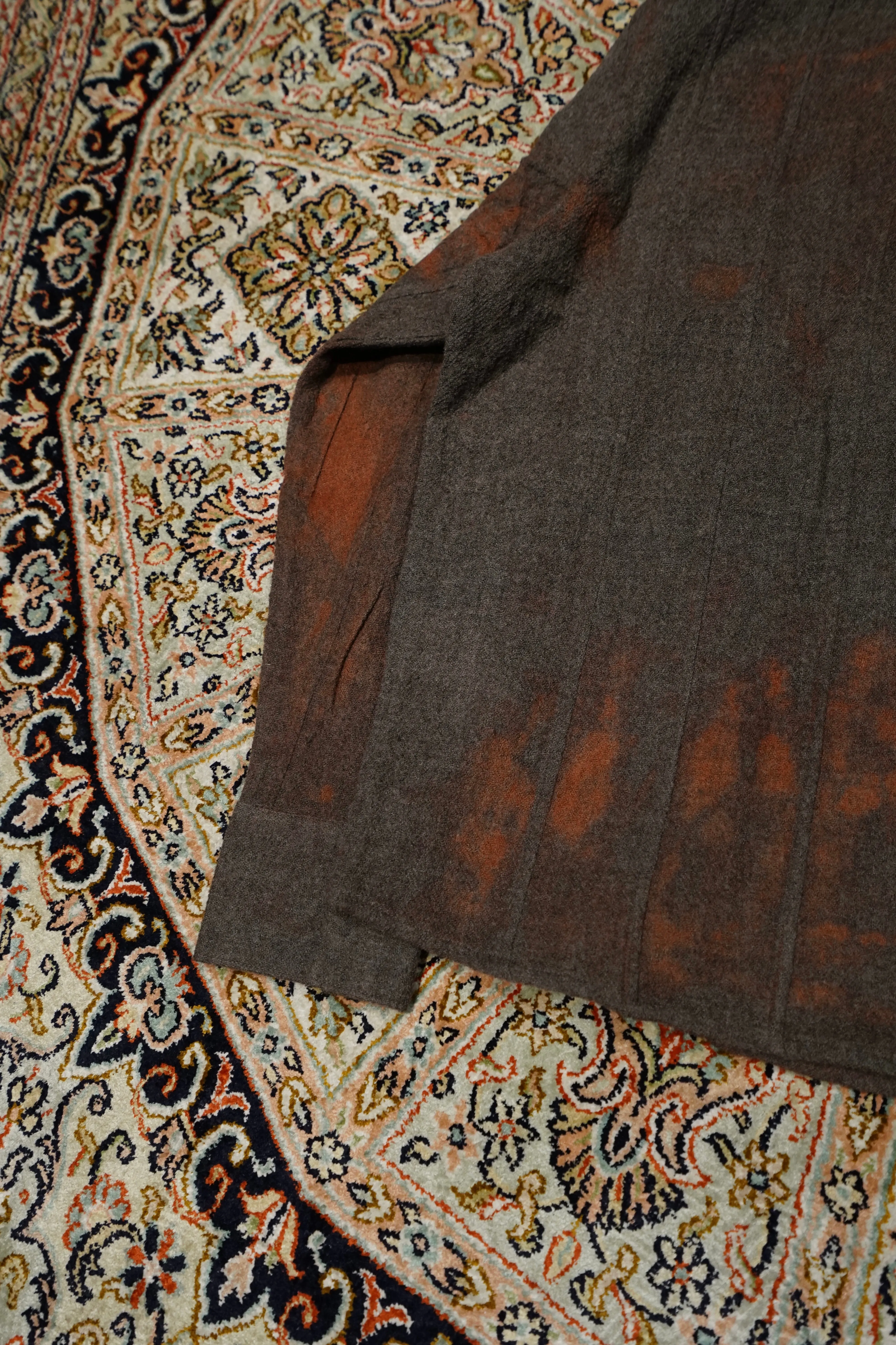 Glass Cypress Dark Brown Stained Wool Flannel (Dark Brown)