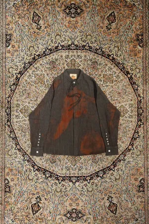 Glass Cypress Dark Brown Stained Wool Flannel (Dark Brown)