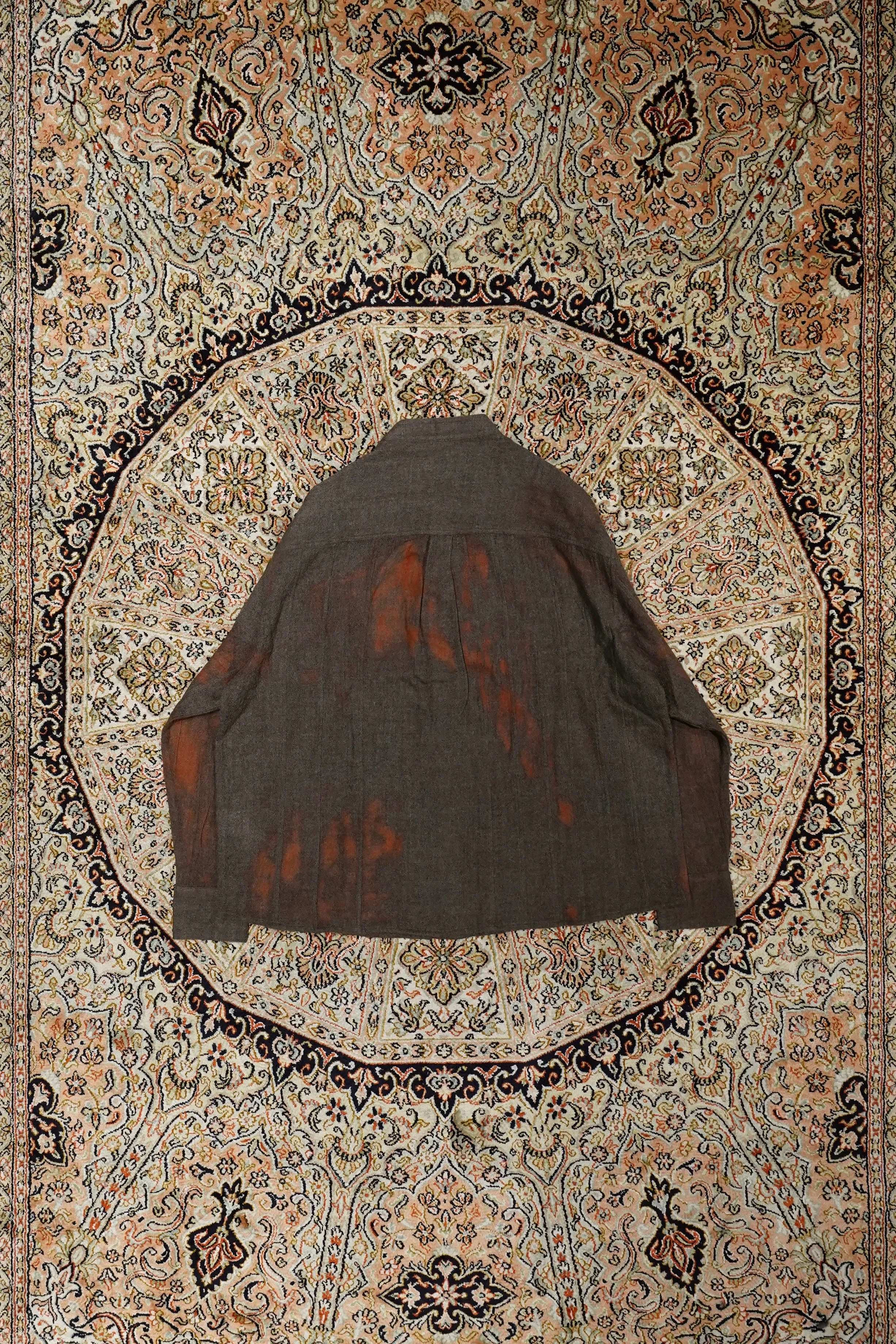 Glass Cypress Dark Brown Stained Wool Flannel (Dark Brown)