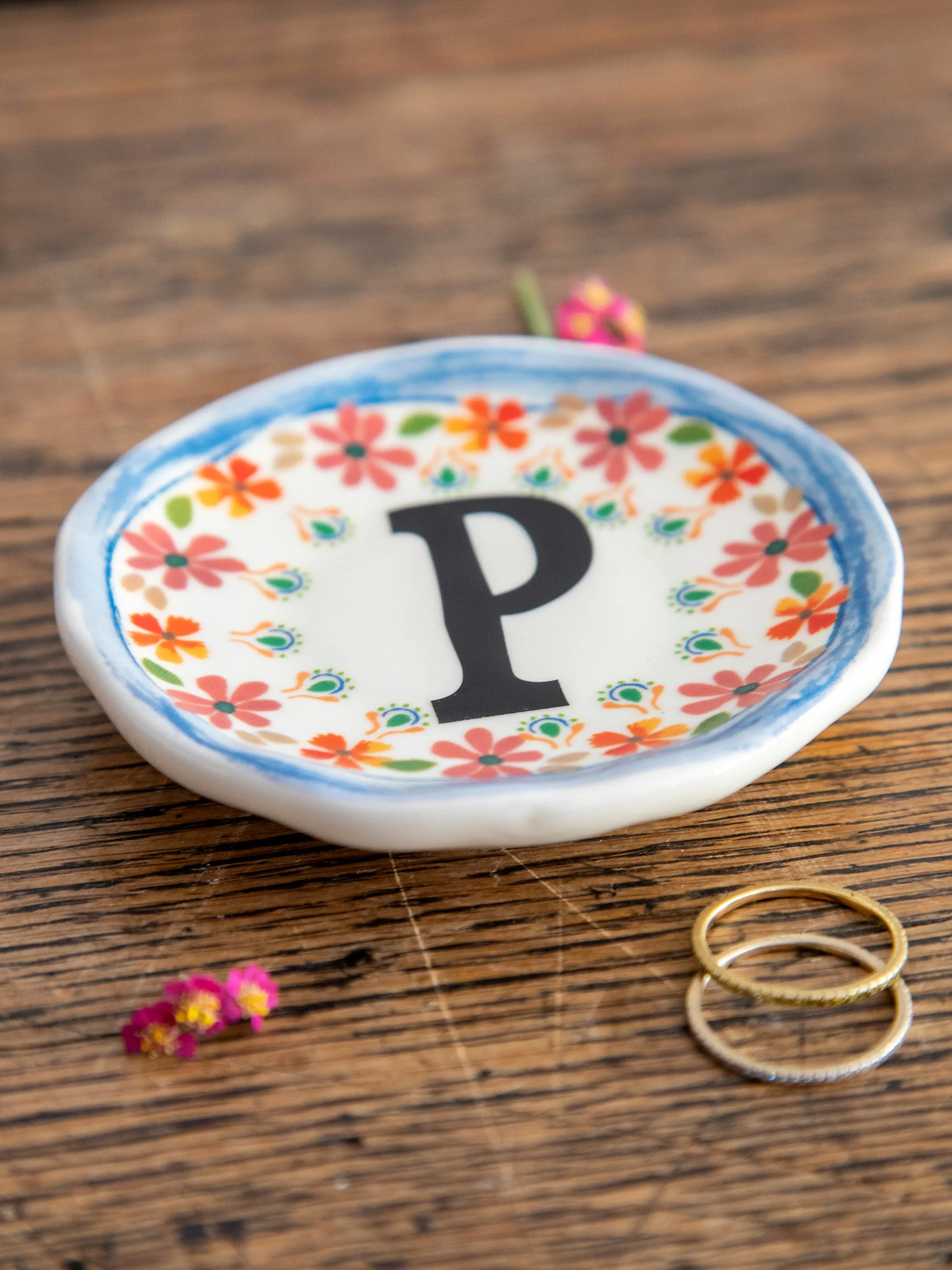 Initial Trinket Dish - P