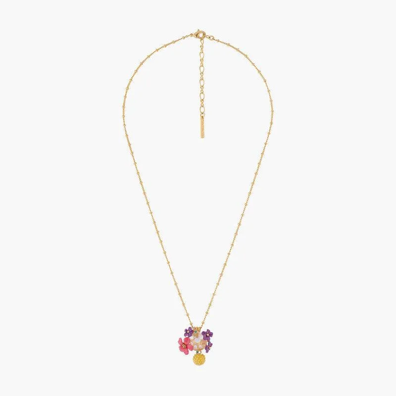 LES NÉRÉIDES Lemon And Flower Pendant Necklace