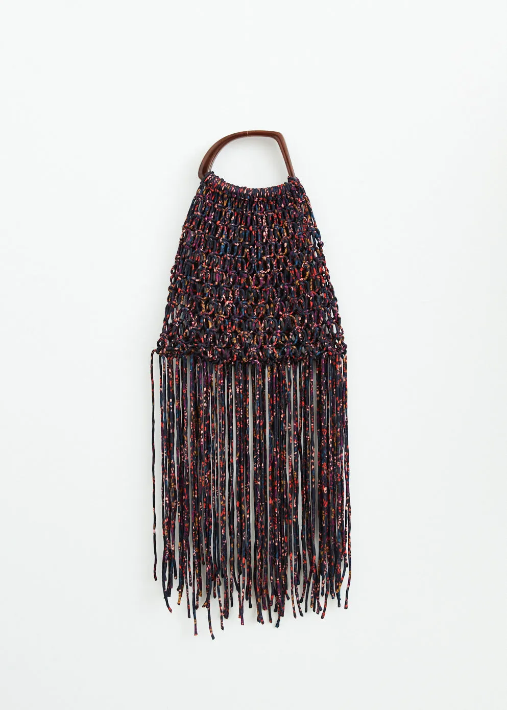 Macrame Tote with Resin Handles