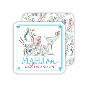 Mahjong Cocktails Square Coaster Set