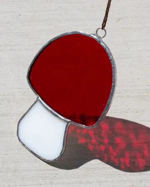 Mushroom Sun Charm - Red