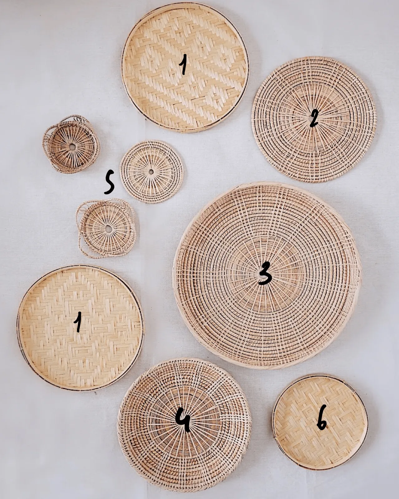 No.11 Basket Wall Hanging Set of 9