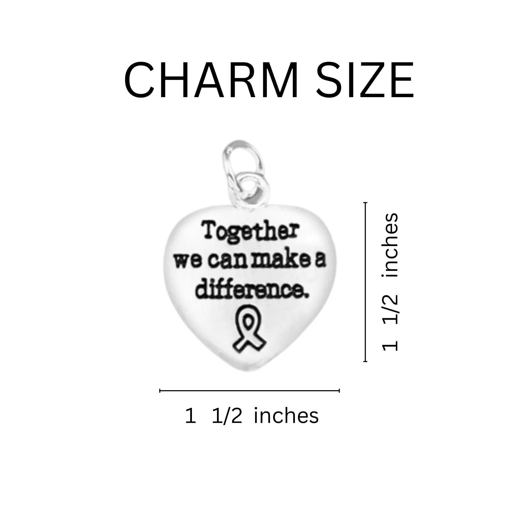 Periwinkle Ribbon Make a Difference Key Chains