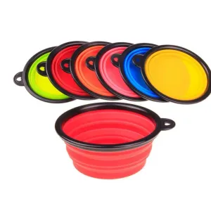 Pet's Foldable Portable Colorful Bowls