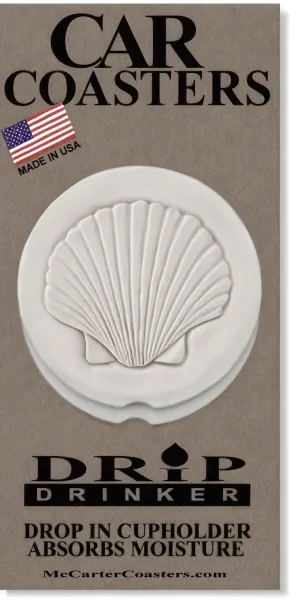 Scallop Shell Car Coasters