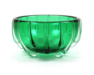 Small Raindrop Bowl Emerald