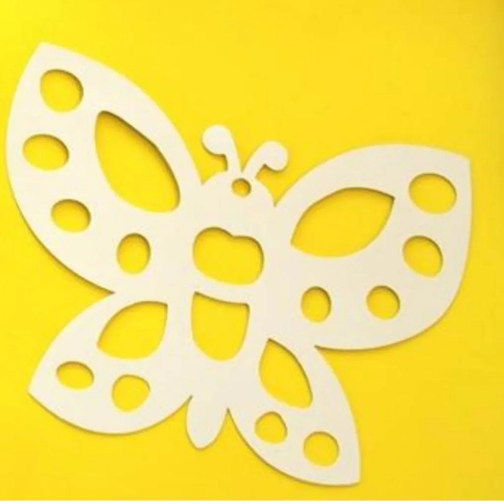 Stained Glass Butterfly/Flower 10 Pieces