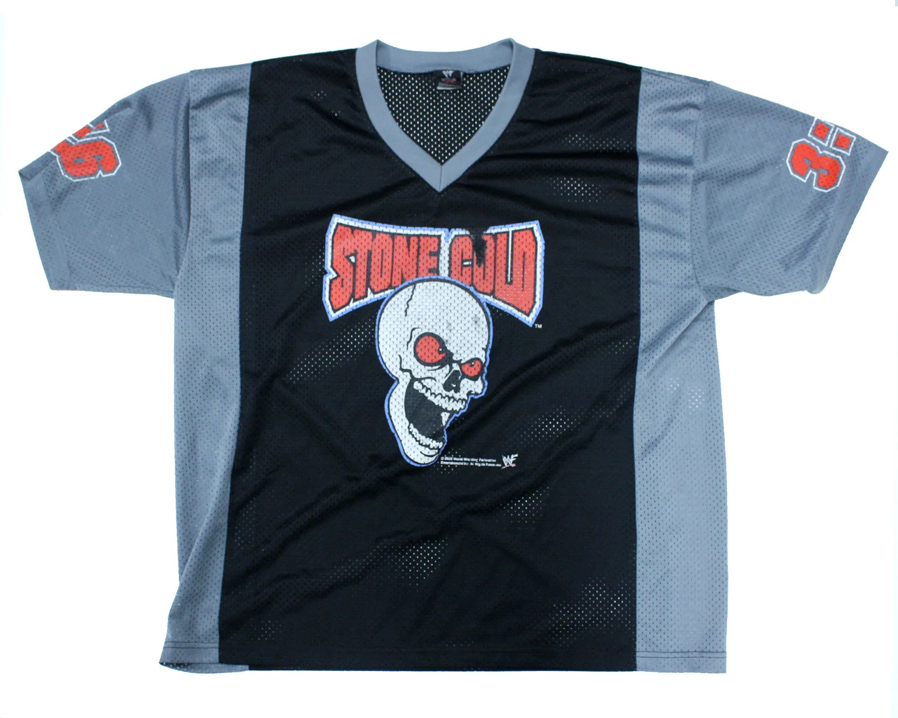 WWF STONE COLD STEVE AUSTIN GREY VINTAGE JERSEY XL