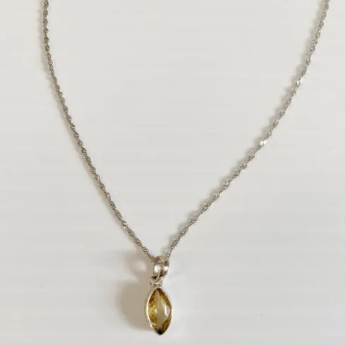 Yellow Stone Necklace